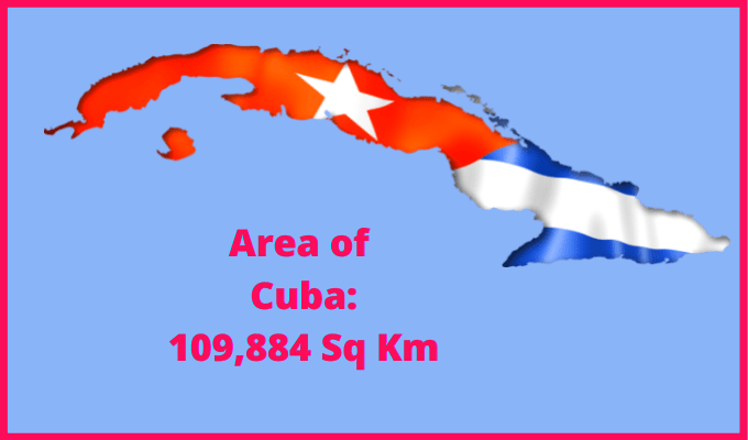 Area of Cuba compared to Washington