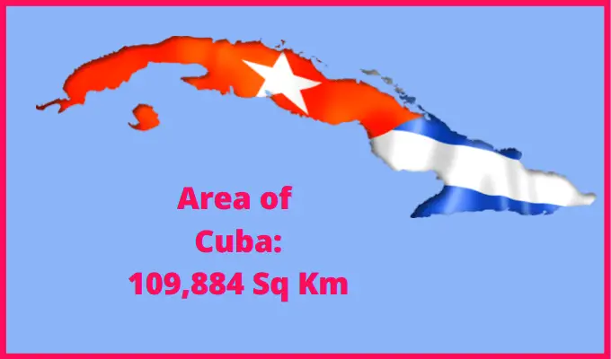 Area of Cuba compared to West Virginia