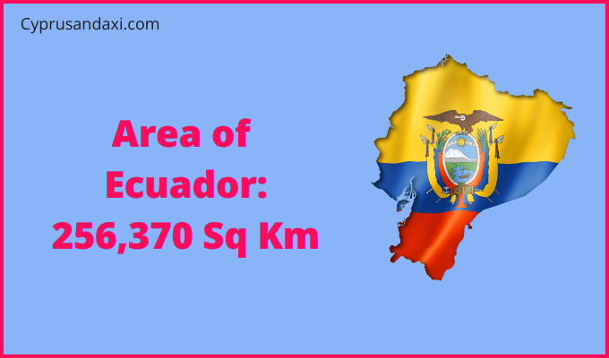 Area of Ecuador compared to Maryland