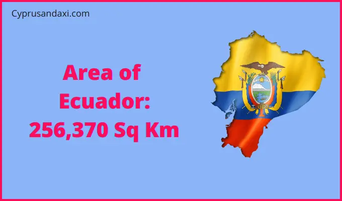 Area of Ecuador compared to Oregon