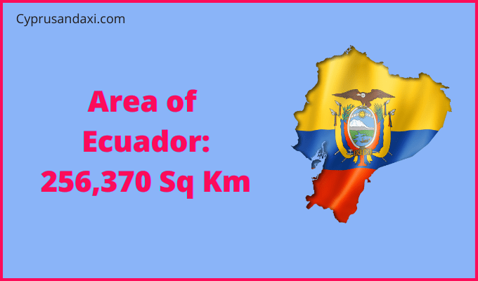 Area of Ecuador compared to Pennsylvania