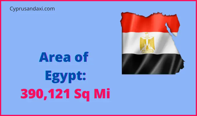 Area of Egypt compared to Washington