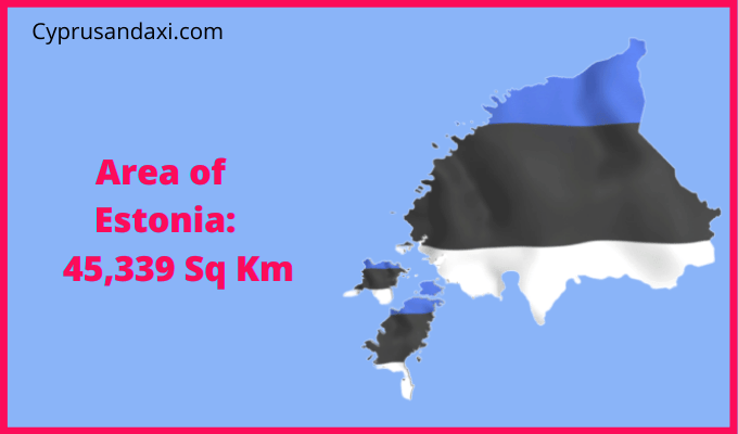 Area of Estonia compared to Minnesota