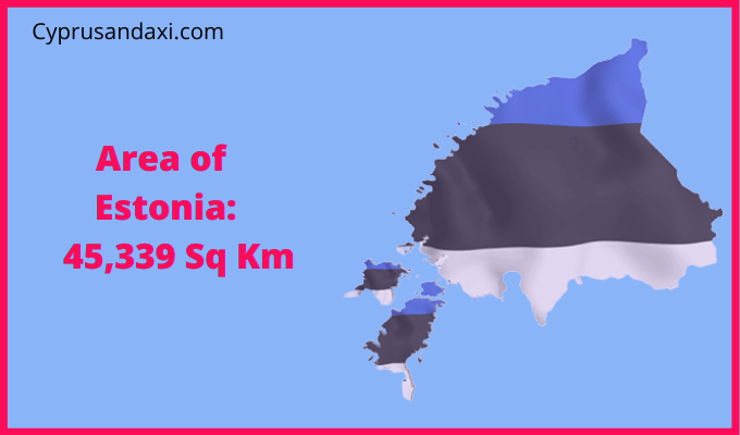 Area of Estonia compared to South Dakota