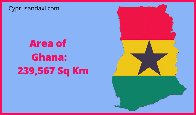 Area of Ghana compared to Nevada