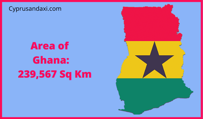 Area of Ghana compared to New Mexico