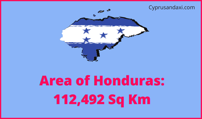 Area of Honduras compared to Maryland