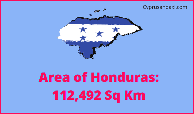 Area of Honduras compared to Michigan