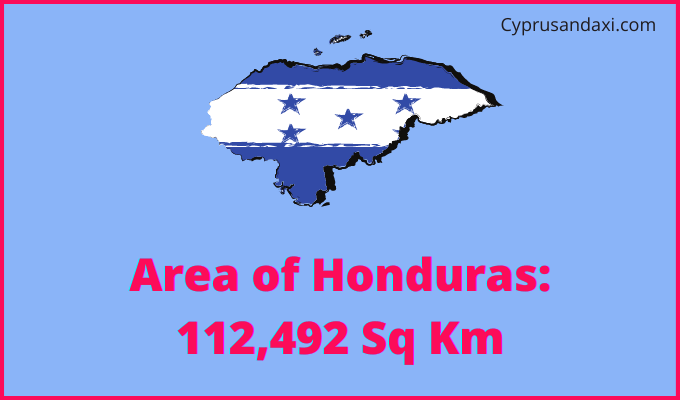 Area of Honduras compared to Montana