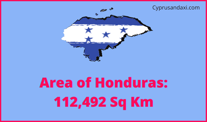 Area of Honduras compared to New York