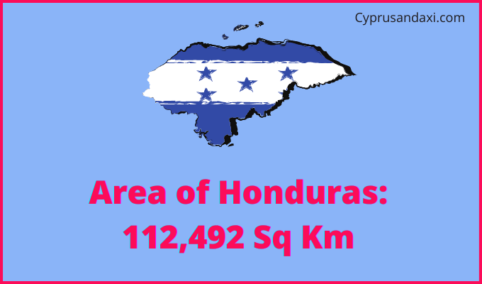 Area of Honduras compared to North Carolina