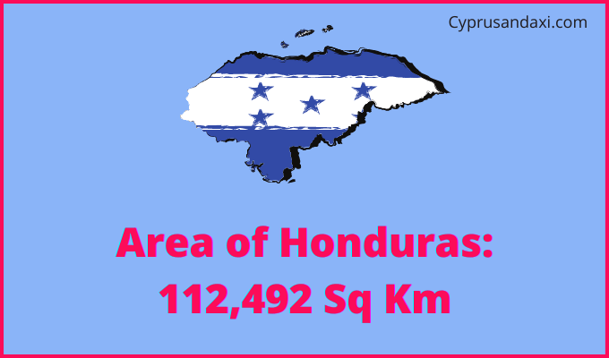 Area of Honduras compared to Ohio