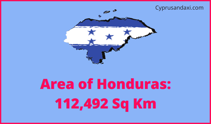 Area of Honduras compared to South Dakota