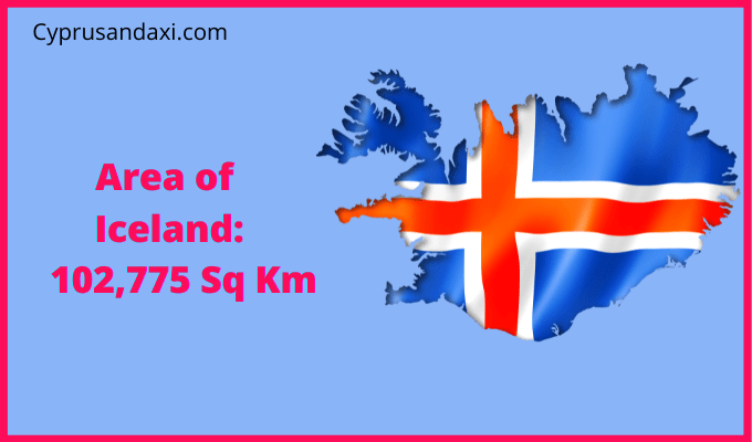 Area of Iceland compared to Rhode Island