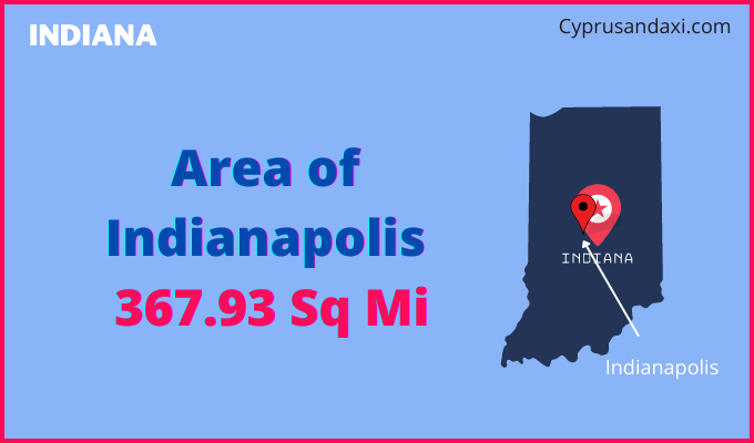 Area of Indianapolis compared to Juneau