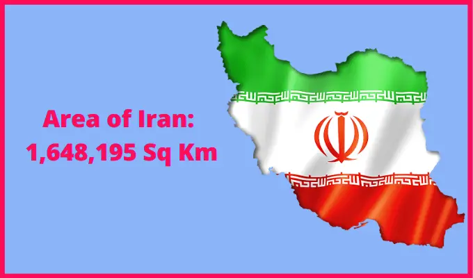 Area of Iran compared to South Dakota