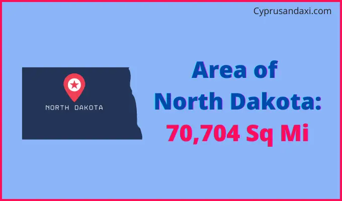 Area of North Dakota compared to Iran