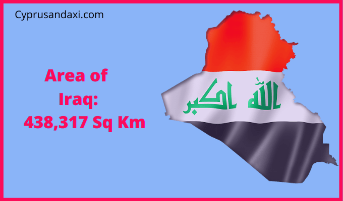 Area of Iraq compared to Massachusetts