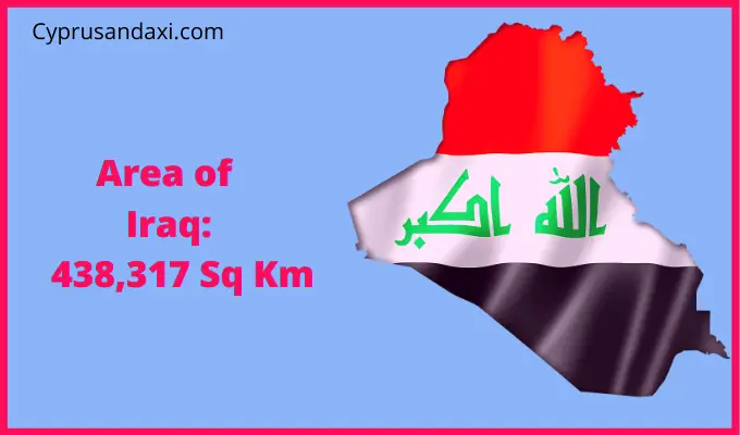 Area of Iraq compared to Oklahoma