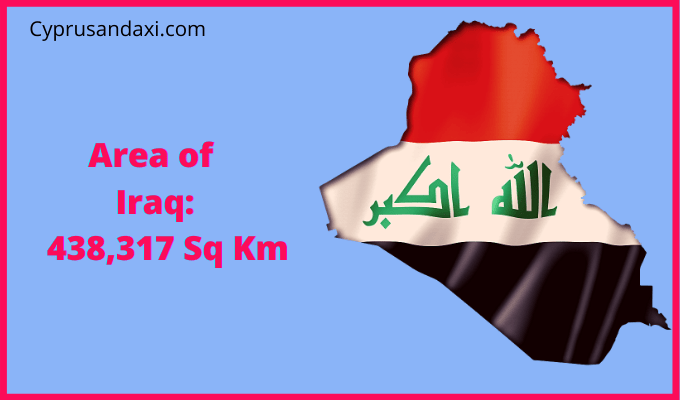 Area of Iraq compared to Vermont