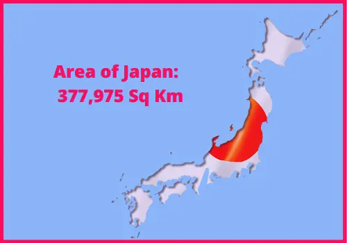 Area of Japan compared to North Carolina