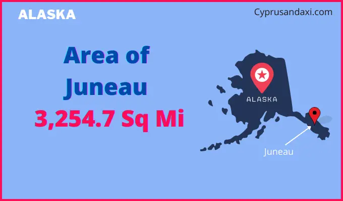 Area of Juneau compared to Boise