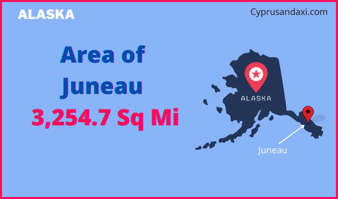 Area of Juneau compared to Pierre