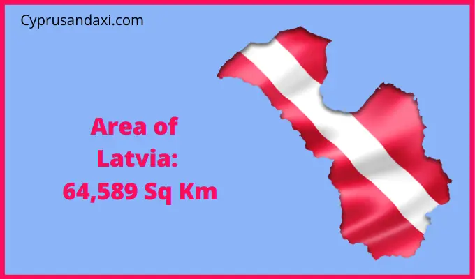 Area of Latvia compared to South Carolina