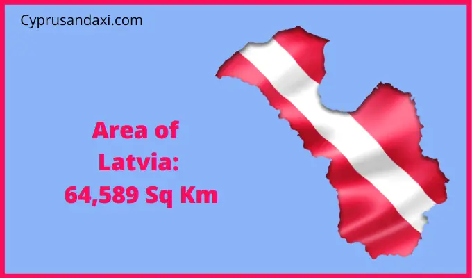 Area of Latvia compared to Tennessee