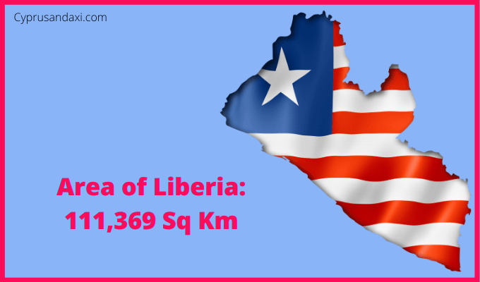 Area of Liberia compared to Mississippi