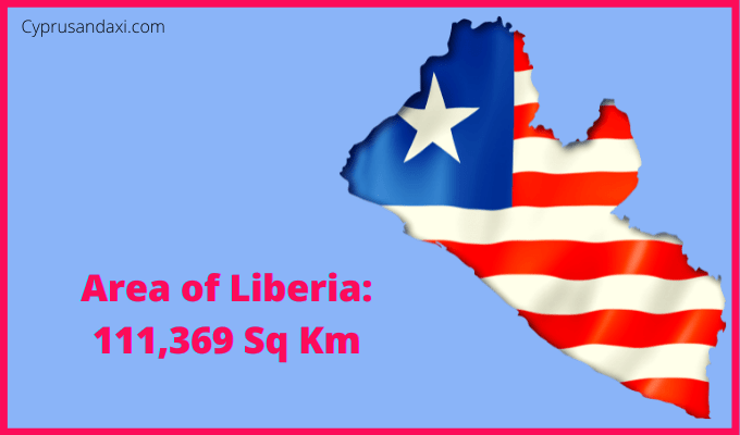 Area of Liberia compared to Pennsylvania