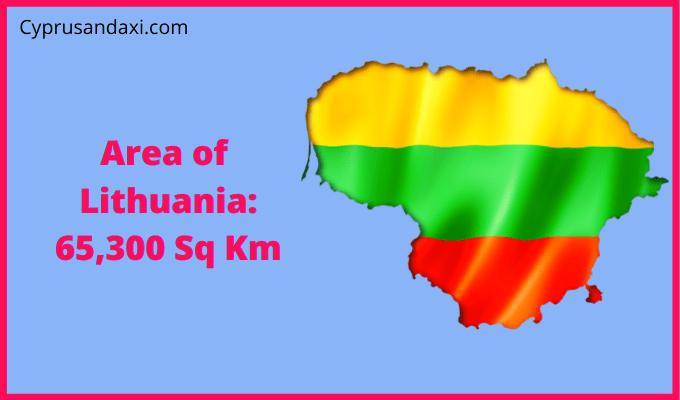 Area of Lithuania compared to Montana