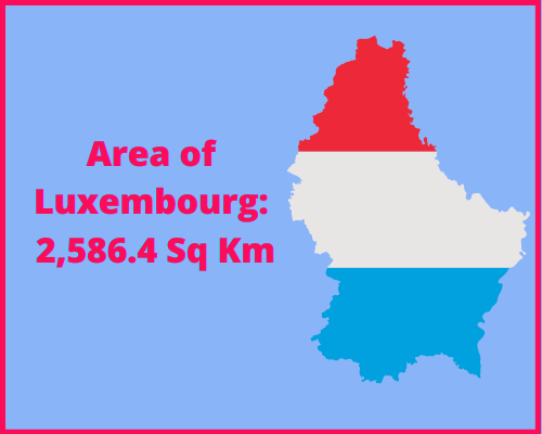 Area of Luxembourg compared to South Dakota