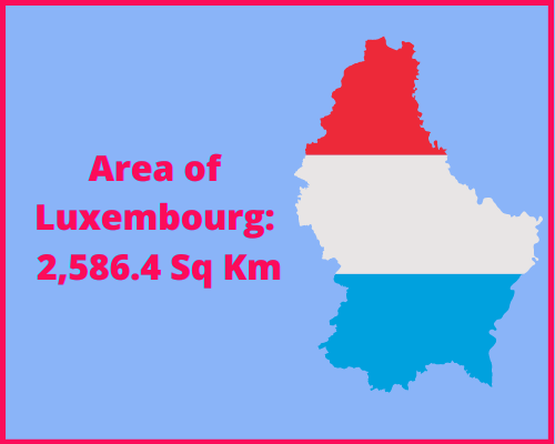 Area of Luxembourg compared to Washington