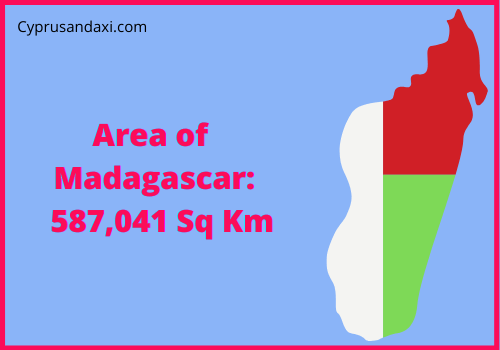 Area of Madagascar compared to Michigan