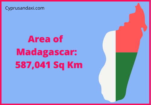 Area of Madagascar compared to Nevada