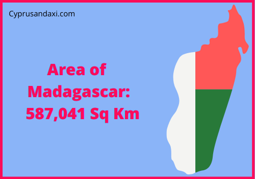 Area of Madagascar compared to North Carolina