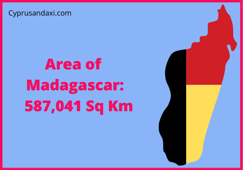 Area of Madagascar compared to Oregon