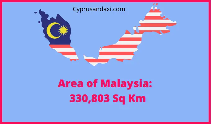 Area of Malaysia compared to Maryland