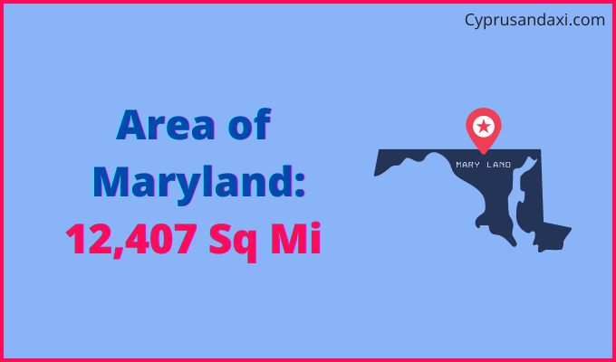 Area of Maryland compared to Austria