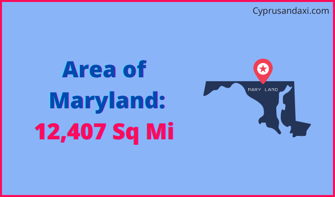 Area of Maryland compared to Belarus
