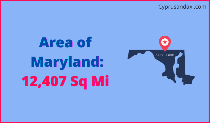 Area of Maryland compared to China