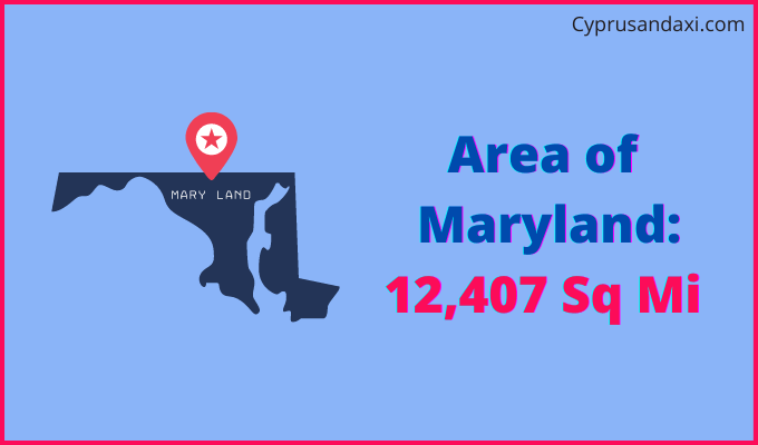 Area of Maryland compared to Iran