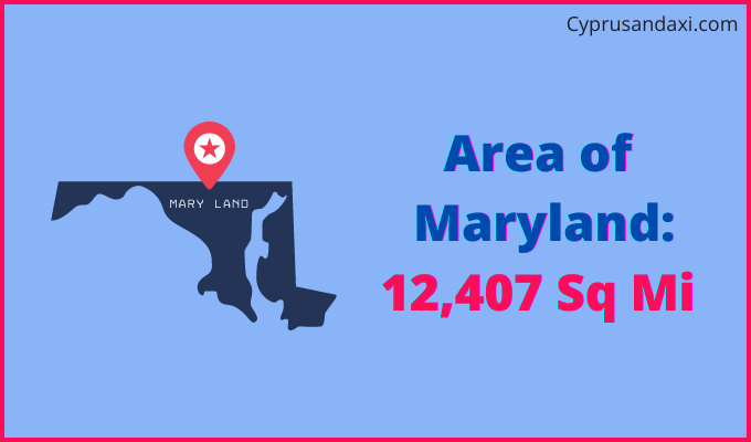 Area of Maryland compared to Lebanon