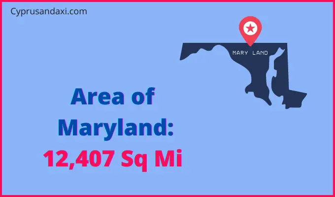Area of Maryland compared to Serbia