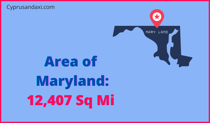 Area of Maryland compared to Turkey