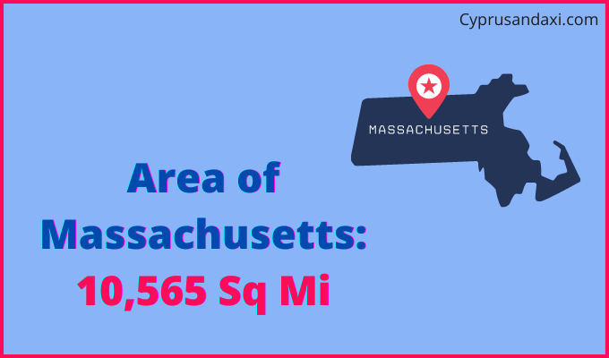 Area of Massachusetts compared to Bahamas