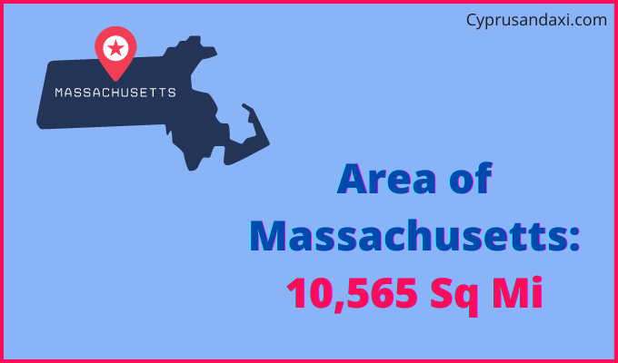 Area of Massachusetts compared to India