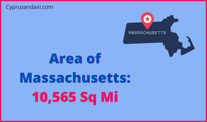 Area of Massachusetts compared to Saudi Arabia
