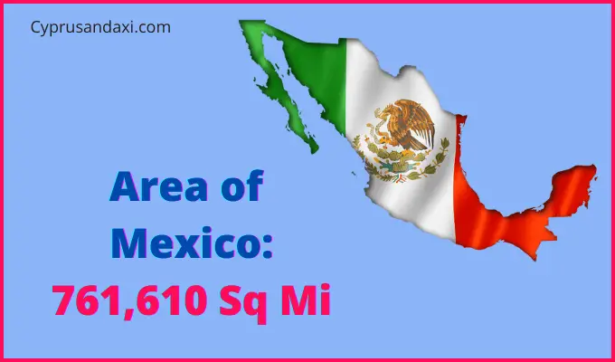 Area of Mexico compared to South Dakota